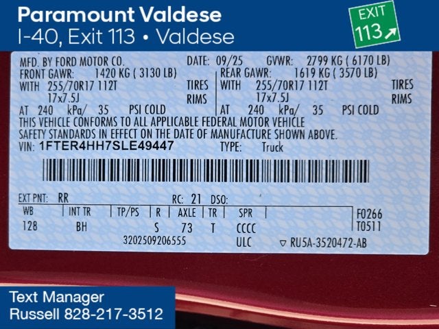 2025 Ford Ranger XLT