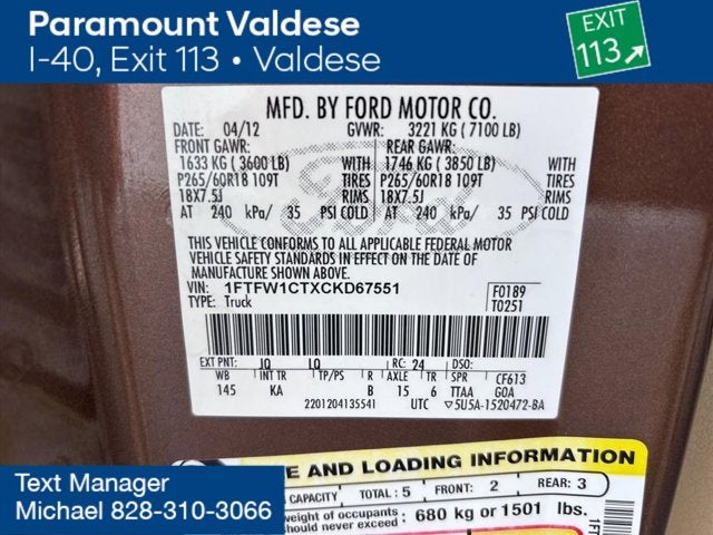 2012 Ford F-150 King Ranch