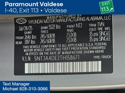 2026 Hyundai Santa Cruz SE