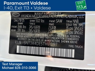 2026 Hyundai Santa Cruz SE