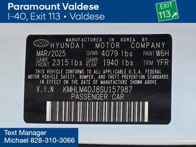 2025 Hyundai Elantra Hybrid Blue