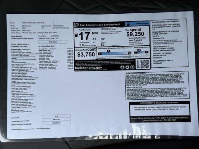 2025 Aston Martin DB12 Volante