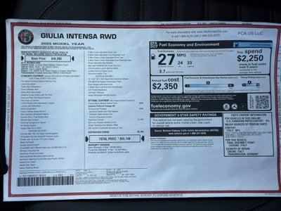 2025 Alfa Romeo Giulia Intensa