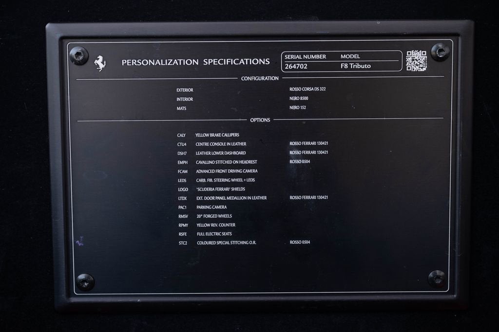 2021 Ferrari F8 Tributo Base